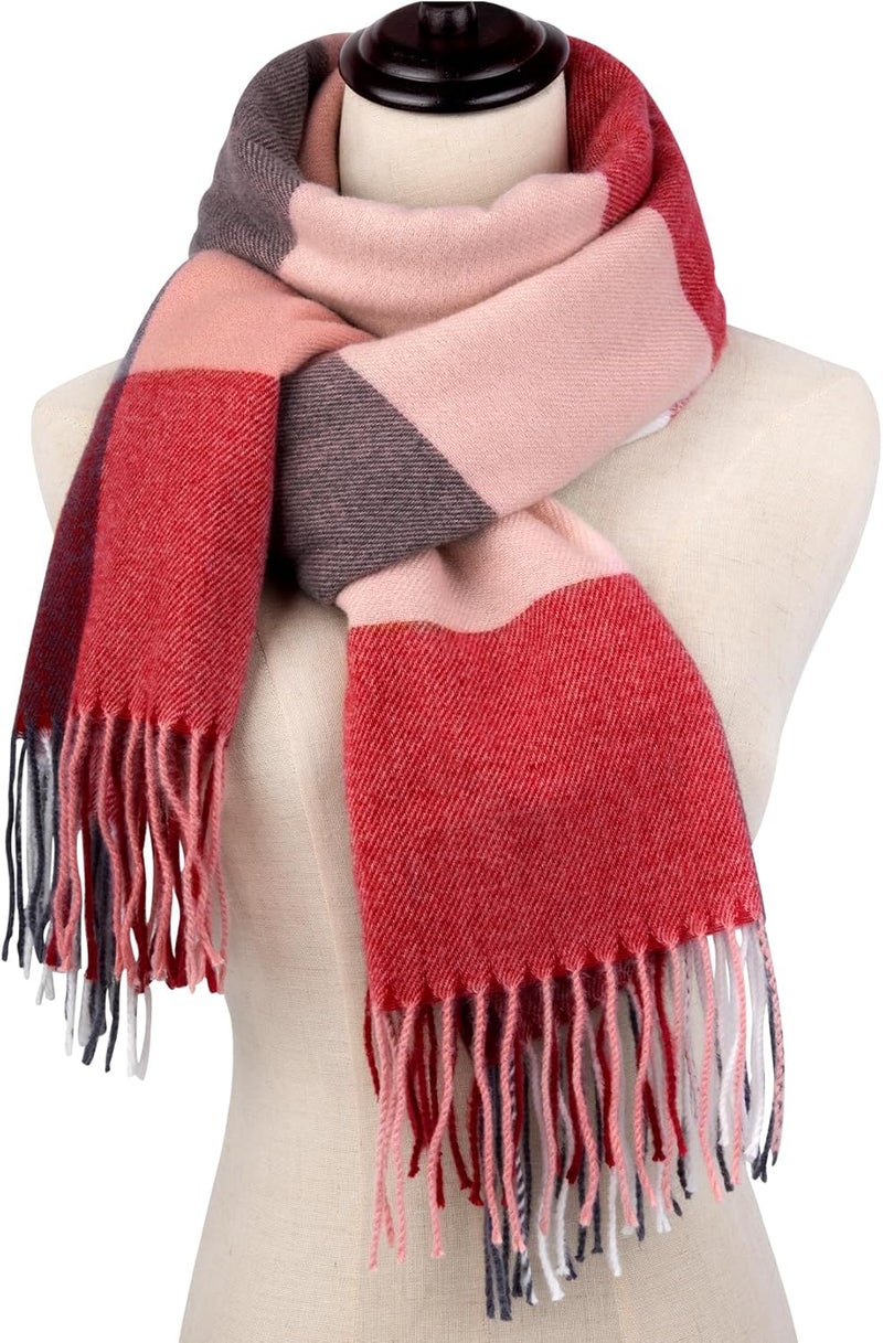 BLATIAL Store Womens Scarf Winter Blanket Large Scarves Thick Soft Warm Plaid Chunky Scarfs - Image 2